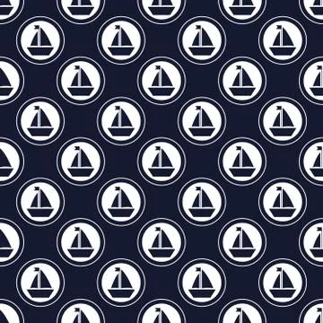 Maritime mood pattern Stock Illustration