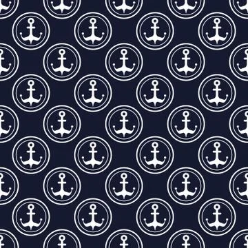 Maritime mood pattern Stock Illustration