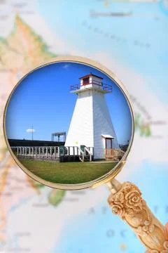 Maritime Provinces lighthouse Stock Photos