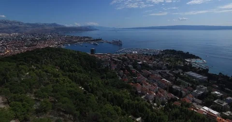 Marjan Forest Park Split Sea Coastline Stock Footage 118321378