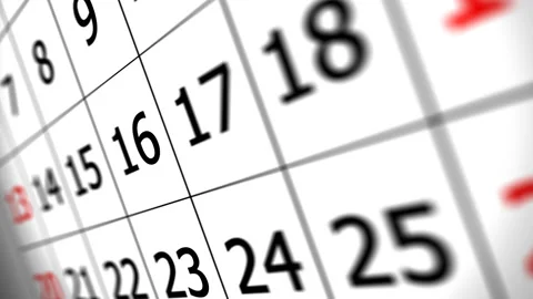 Mark the Date calendar for New Year, December 31 Stock Footage 142944073