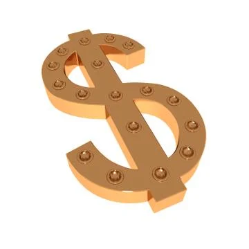 Mark of dollar #1 Stock Illustration