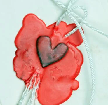 Mark in the form of heart Stock Photos