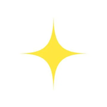 The mark of glitter. An icon representing brilliance or luster. Vectors. Stock Illustration
