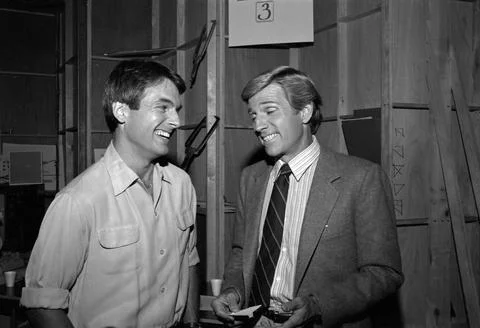 Mark Harmon and Gary Collins Foto stock