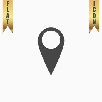 Mark icon, pointer. vector illustration Stock Illustration