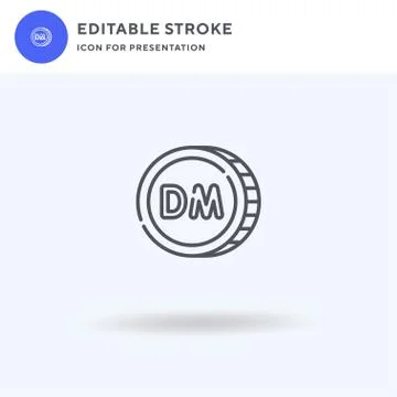 Mark icon vector, filled flat sign, solid pictogram isolated on white, logo 스톡 일러스트