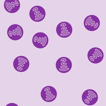 Mark nfc technology glyph seamless pattern Stock Illustration