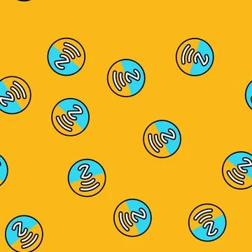 Mark nfc technology vector seamless pattern Stock Illustration