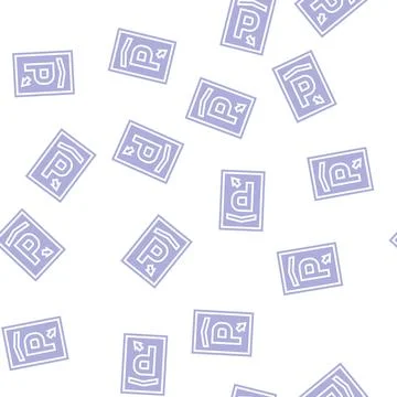 Mark parking glyph seamless pattern 스톡 일러스트