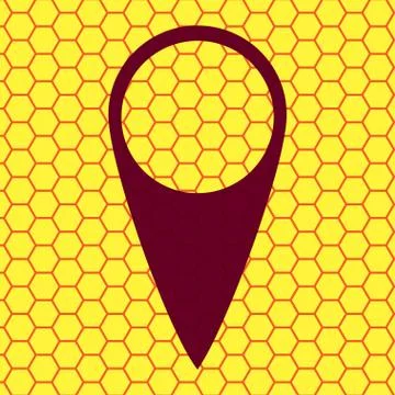 Mark pointer flat design with abstract background イラスト素材