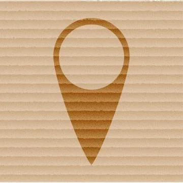 Mark pointer flat design with abstract background イラスト素材