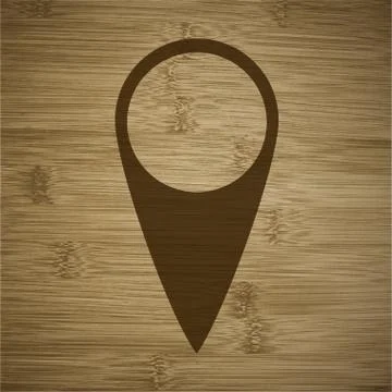 Mark pointer flat design with abstract background イラスト素材