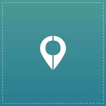 Mark pointer icon Stock Illustration