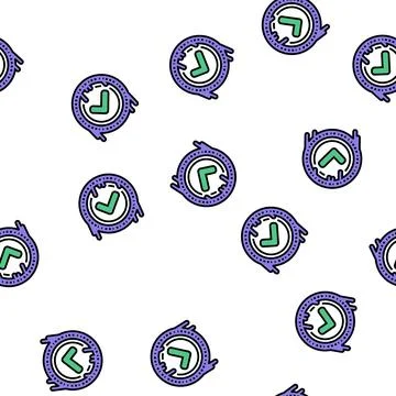 Mark quality vector seamless pattern Stock Illustration