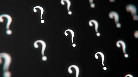 Mark Questions Loop 4K Stock Footage 235416239