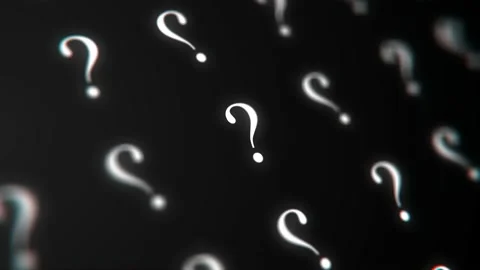 Mark Questions Loop 4K Stock Footage 235416242