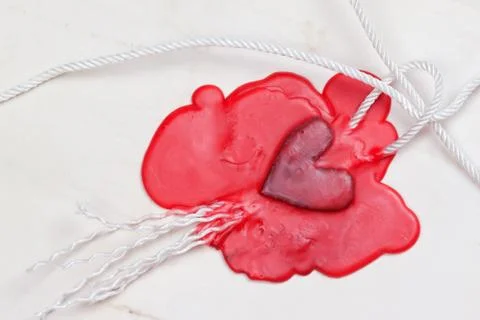 Mark in the shape of a heart Stock Photos