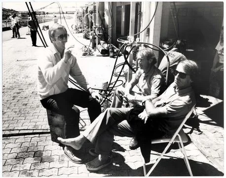 Mark Thatcher Downs A Mineral Water While Relaxing With Jaques Lafitte (right) B Stock Photos