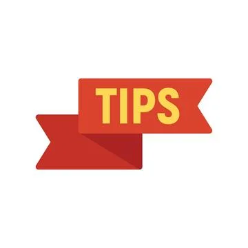 Mark tip icon flat vector. Trick info Stock Illustration