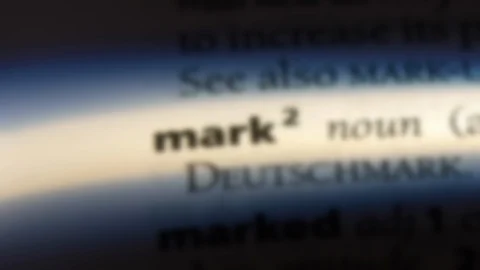 Mark word in a dictionary. Stock Footage 99563363