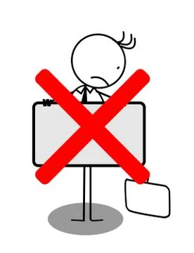 Mark x employee Stock Illustration