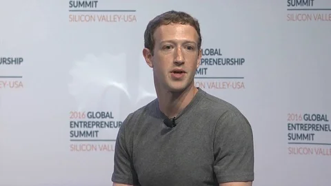 Mark Zuckerberg talk at the 2016 Global Entrepreneurship Summit - 2016 Stock Footage