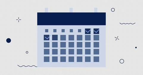 Marked Calendar Stock Footage 140633009