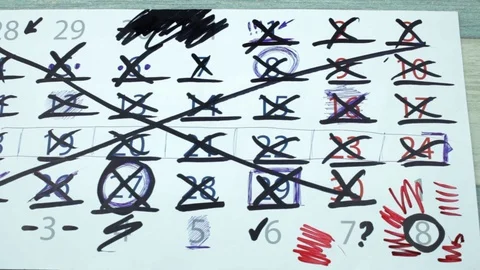 The marked calendar leaf Stock Footage 87062451