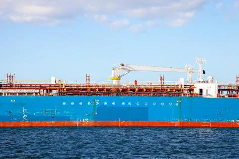 Marked on the ship side Stock Photos