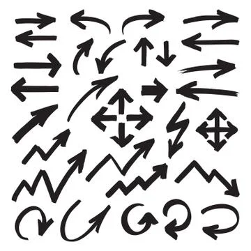 Marker Arrows Symbols Stock Illustration