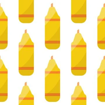 Marker colored draw write tool childrens pattern Stock-Illustration