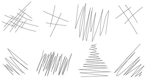 Marker drawn scribble vector. Childish drawing. Hand draws calligraphy swirls Stock Illustration