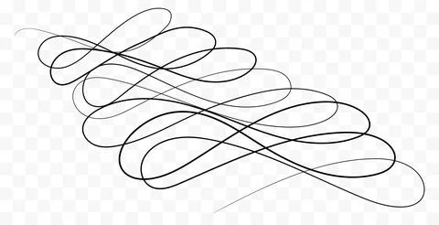 Marker drawn scribble vector. Childish drawing. Hand draws calligraphy swirls Stock Illustration