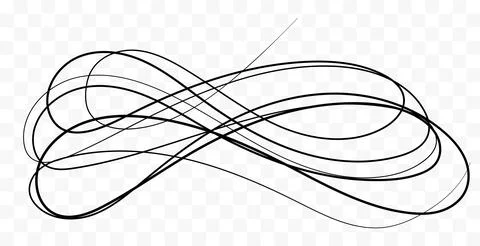 Marker drawn scribble vector. Childish drawing. Hand draws calligraphy swirls Stock Illustration