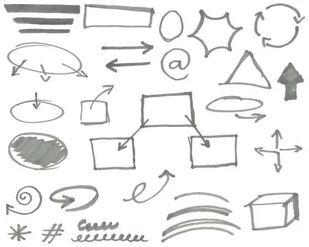 Marker elements vol 2 Stock Illustration