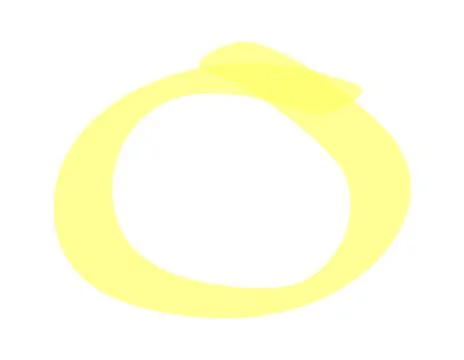 Marker highlighter elements. Hand drawn shape line Stock Illustration