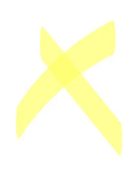 Marker highlighter elements. Hand drawn shape line Stock Illustration