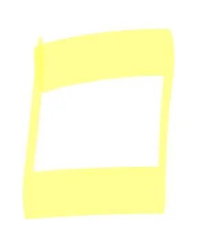 Marker highlighter elements. Hand drawn shape line Stock Illustration