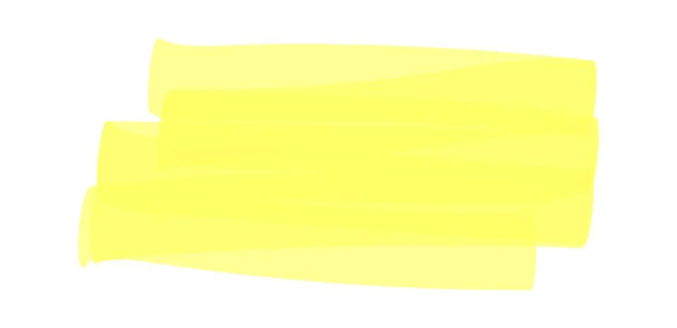 Marker highlighter elements. Hand drawn shape line Stock Illustration