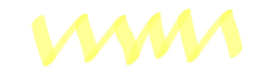 Marker highlighter elements. Hand drawn shape line Stock Illustration