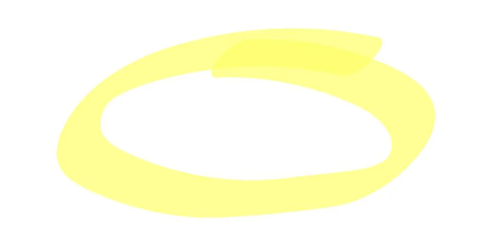 Marker highlighter elements. Hand drawn shape line Stock Illustration