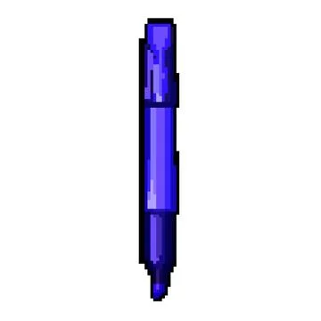 Marker highlighter pixel art vector illustration sign color イラスト素材