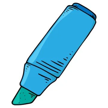 Marker icon. Highlighter. Vector illustration of a highlighter, a marker. Han Stock Illustration