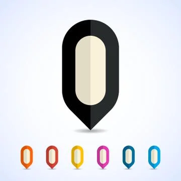 Marker icon. Stock Illustration