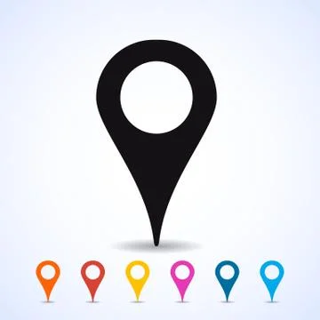 Marker icon. Stock Illustration