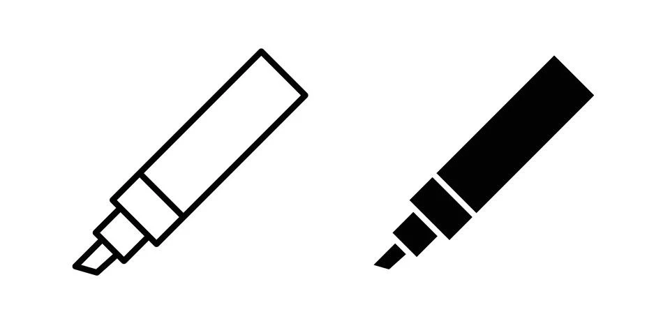 Marker icon vector design illustrations Stock Illustration