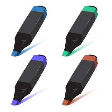 Marker icons Stock Illustration