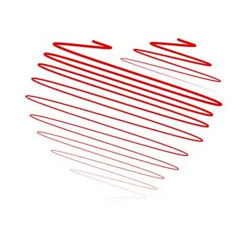 Marker Isolated Heart イラスト素材