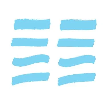 Marker marks. Yellow marker text selection vector Stockillustratie